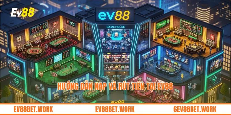 Hướng dẫn nạp và rút tiền tại ev88