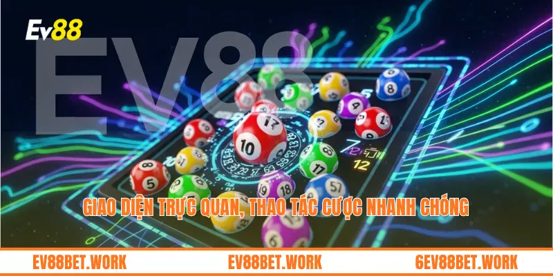 Giao diện trực quan, thao tác cược nhanh chóng