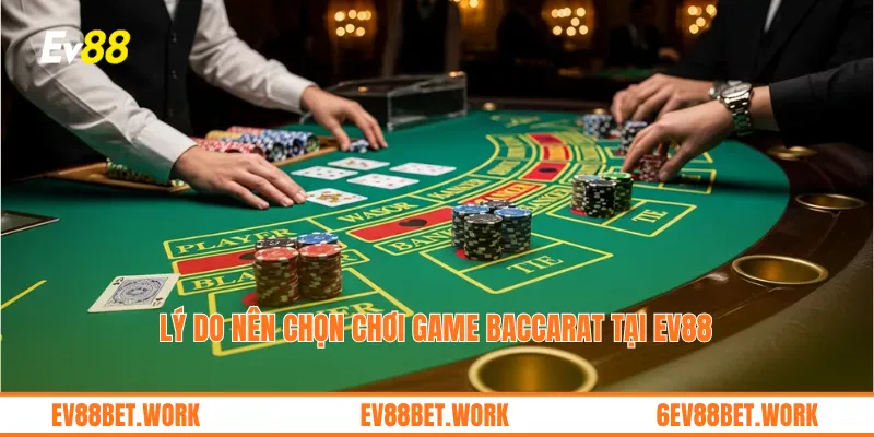 Lý do nên chọn chơi game Baccarat tại ev88