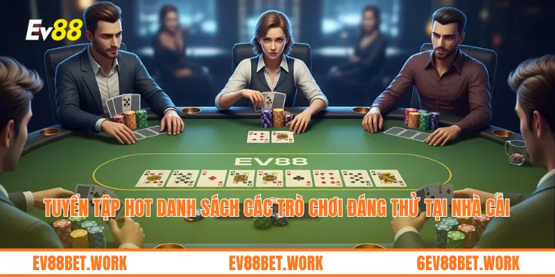 Tuyển tập hot danh sách các trò chơi đáng thử tại nhà cái